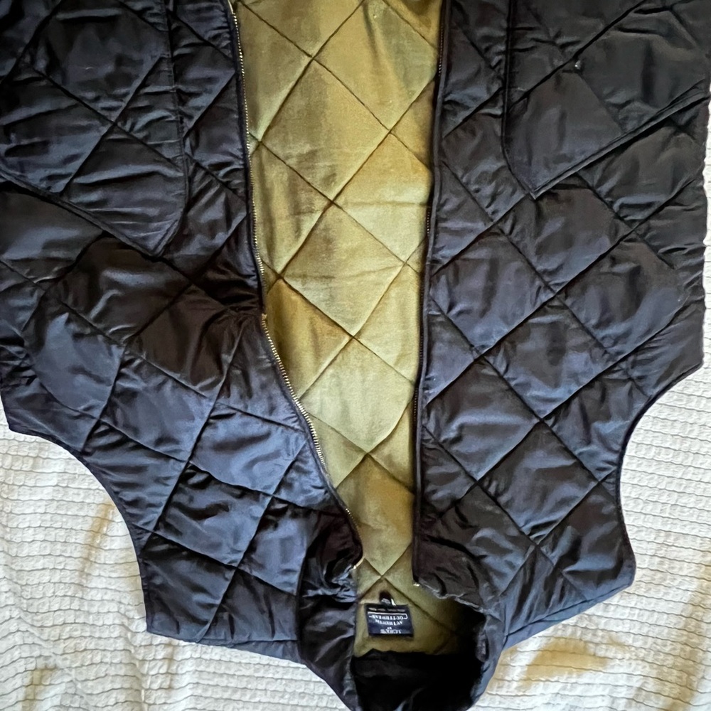 J. Crew Black Puffer Jacket with Quilted Design